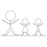 stick family border 004